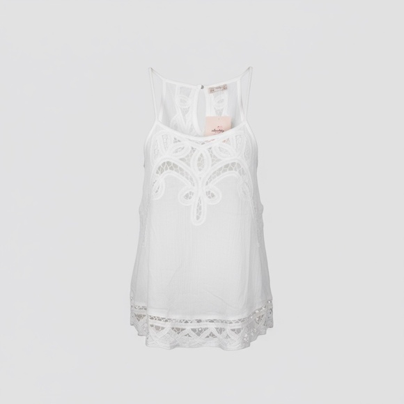 Free People Tops - Free People NWT White Lace Halter Top